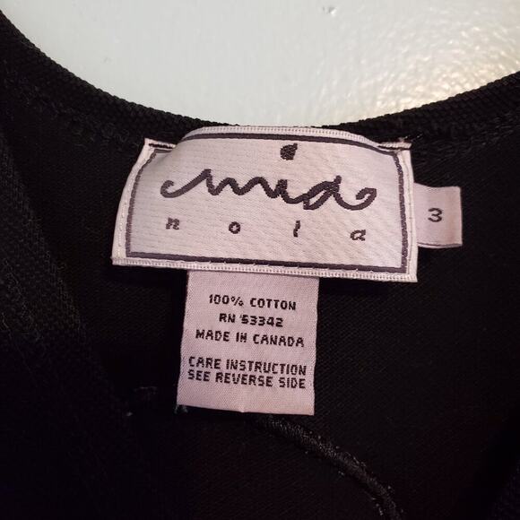 Vintage 90s Black Floral Embroidered Sleeveless Maxi Dress V Neck Cottagecore - Picture 6 of 12